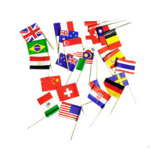 customized Flag national flag tag toothpick flag